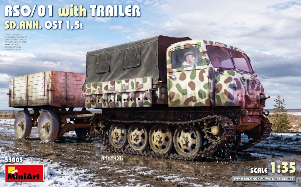 1/35 RSO/01 w/ Trailer SD.ANH. Ost 1,5t (3x camo)