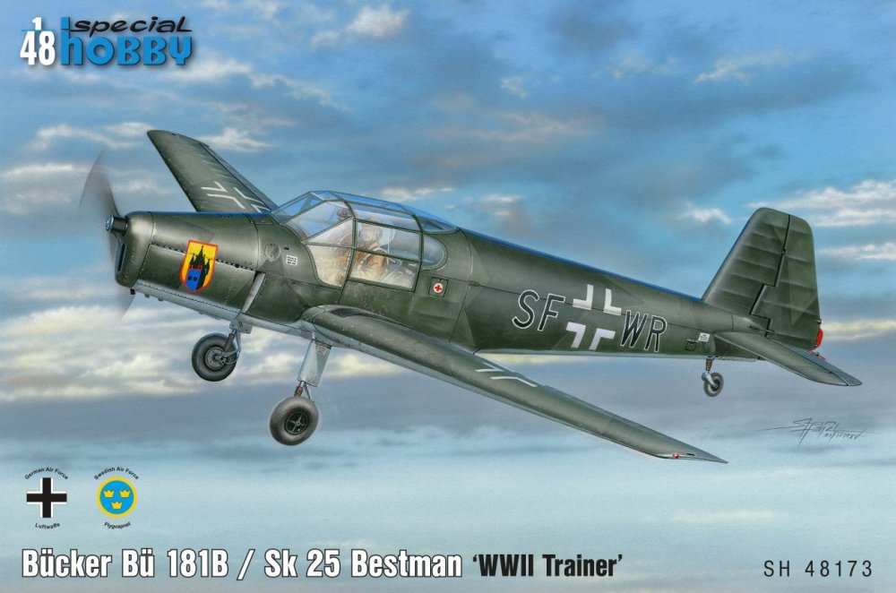 1/48 Bücker Bü 181B / Sk 25 Bestmann WWII Trainer