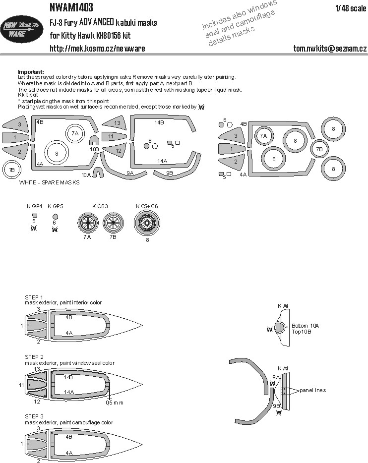 1/48 Mask FJ-3 Fury ADVANCED (KITTYH)