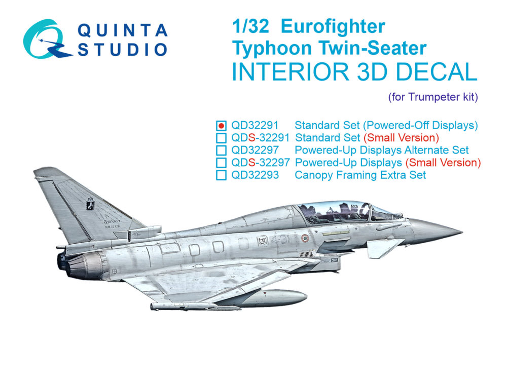 1/32 EF-2000B/2000T Twin-seater 3D Inter.(TRUMP)