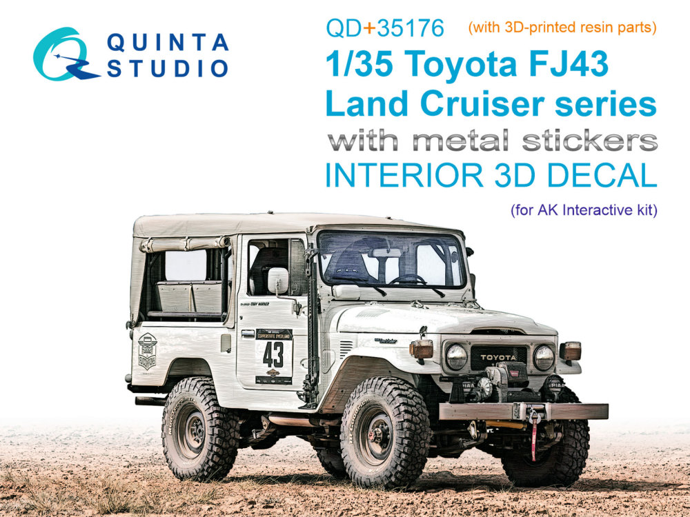 1/35 Toyota FJ43 Land Cruiser 3D Interior (AK INT)