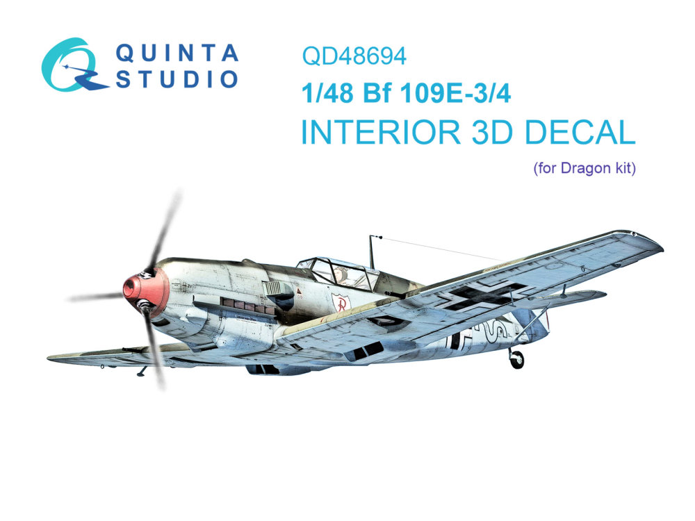 1/48 Bf 109E-3/E-4 3D Interior (DRAG)