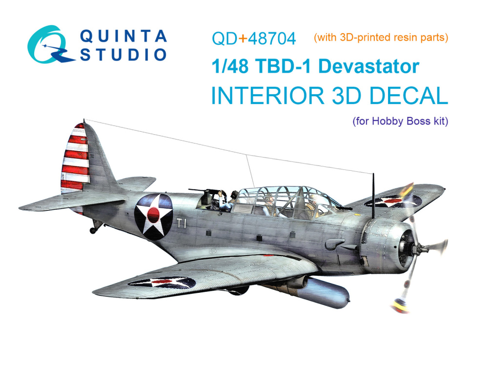 1/48 TBD-1 Devastator 3D-Printed&col.Int. (HOBBYB)