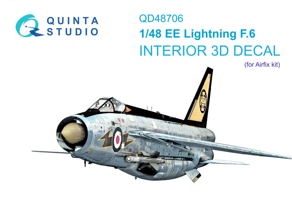 1/48 BAC/EE Lightning F.6 3D-Print&col. Interior