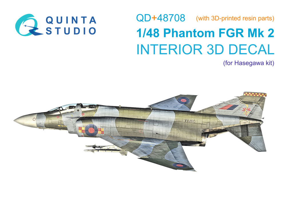 1/48 F-4M Phantom FGR.2 3D-Printed&col.Int. (HAS)
