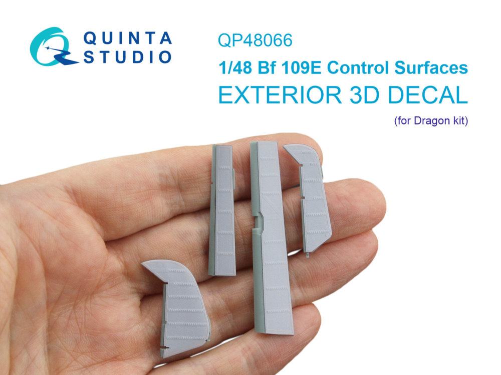 1/48 Bf 109E Control Surfaces (DRAG)