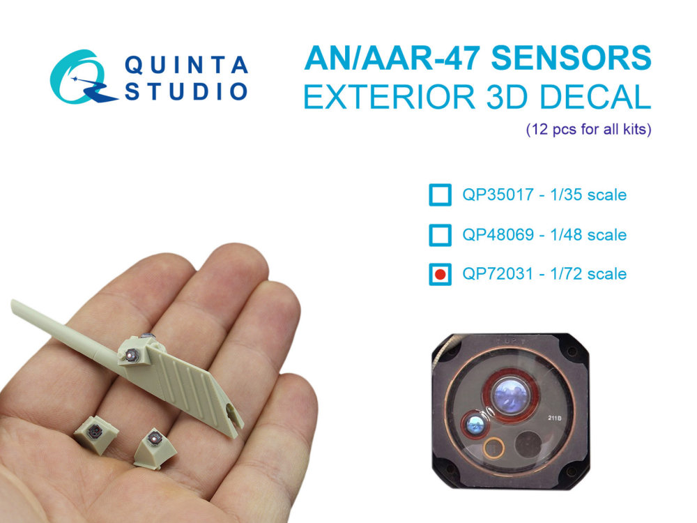 1/72 AN/AAR-47 sensors (All kits)