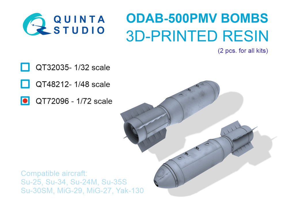 1/72 ODAB-500PMV Bombs (2 pcs.)