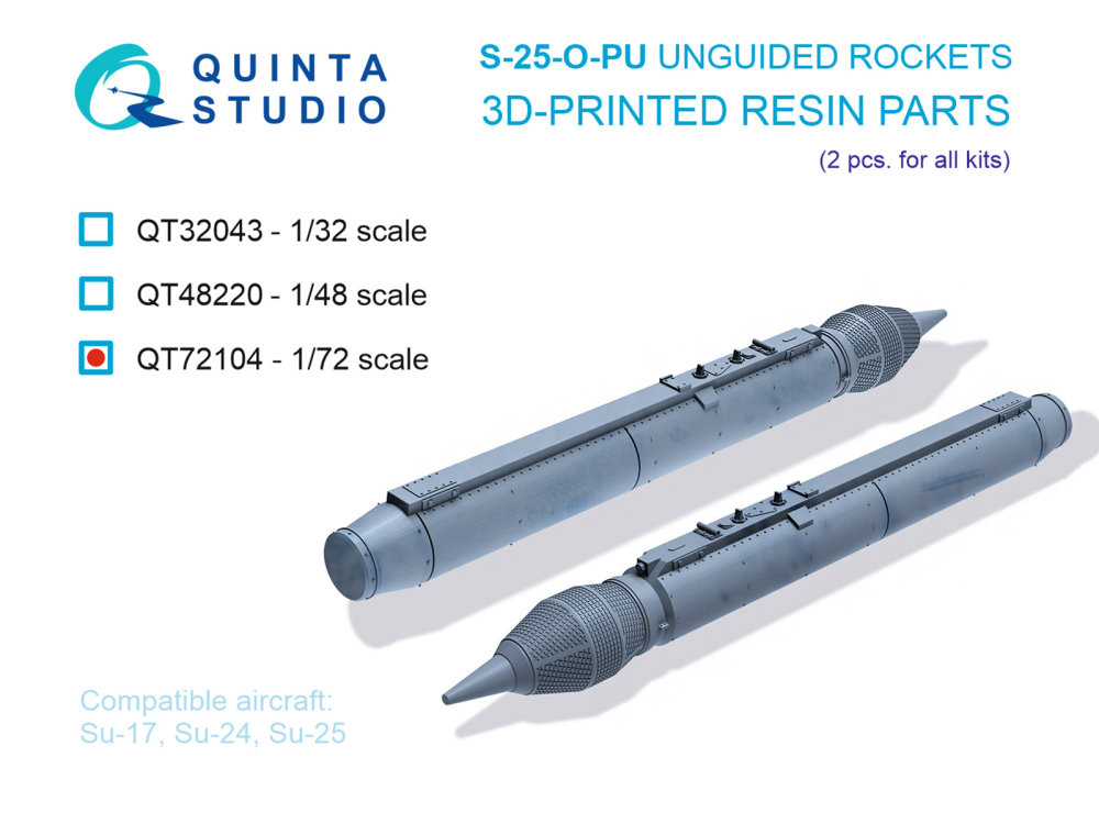 1/72 S-25-O-PU Unguided rockets (2 pcs.)