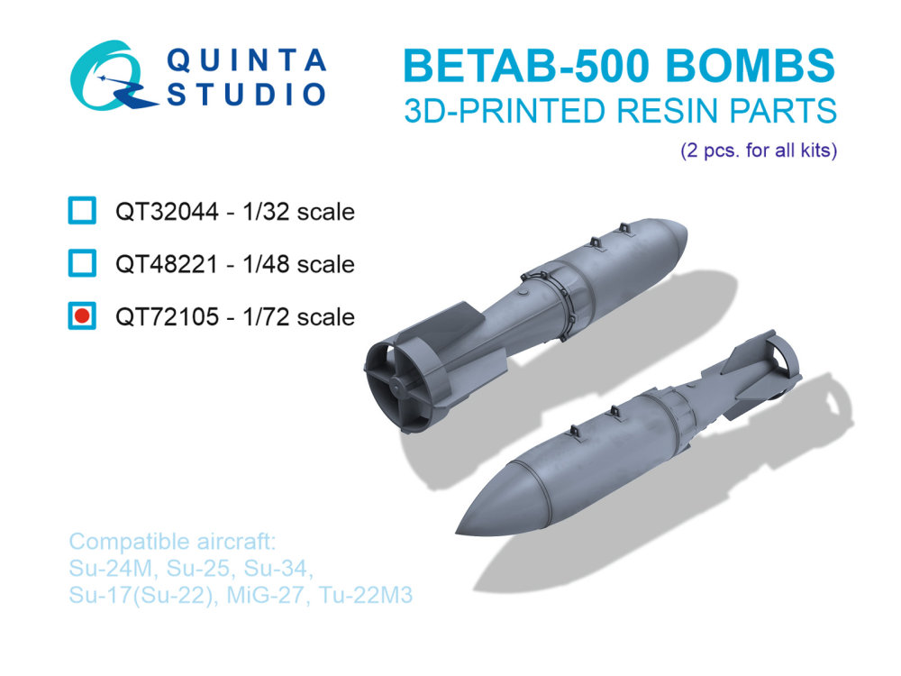 1/72 BETAB-500 Bombs (2 pcs.)
