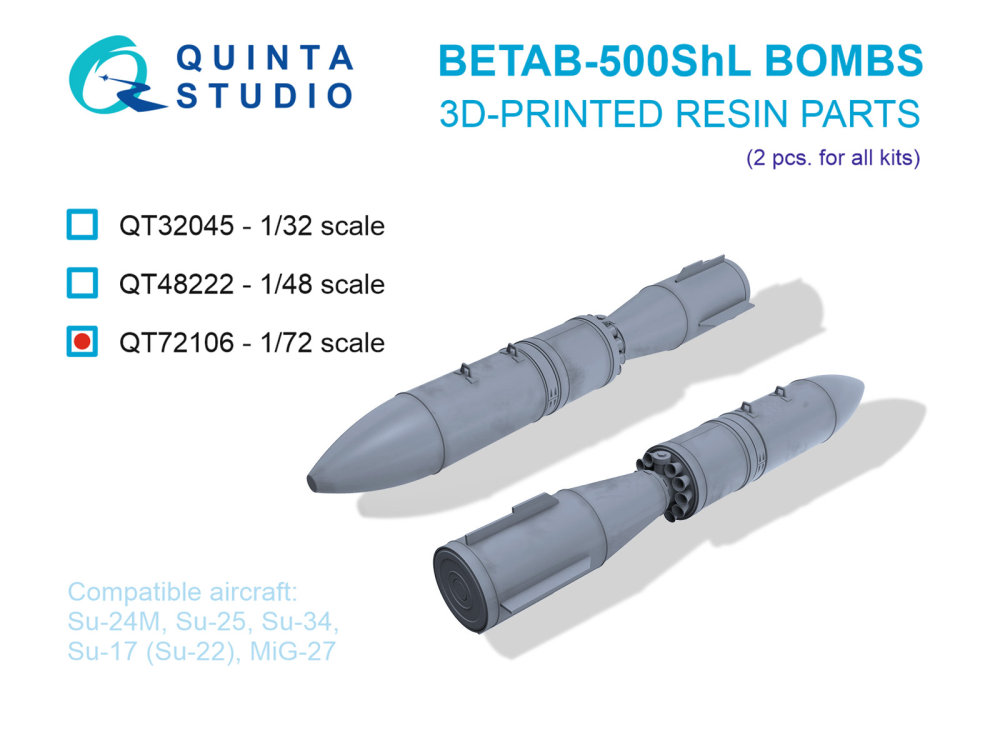 1/72 BETAB-500ShL Bombs (2 pcs.)