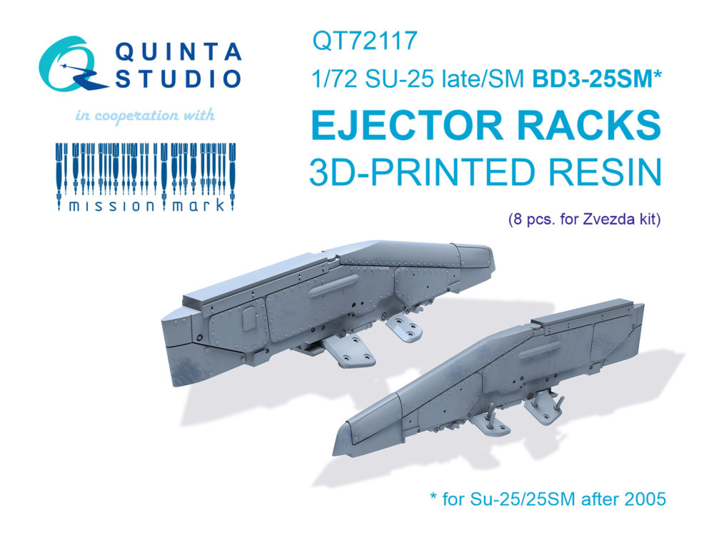 1/72 Su-25 late/Su-25SM BD3-25SM Ej.racks (8x,ZVE)