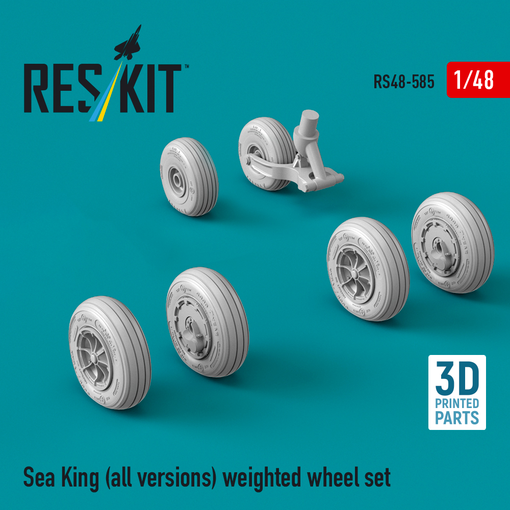 1/48 Sea King (all versions) weighted wheel set
