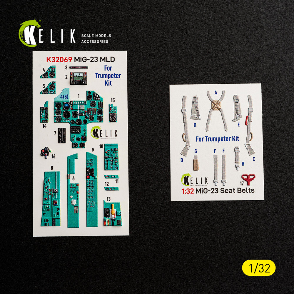 1/32 MiG-23 MLD - interior 3D (TRUMP) 