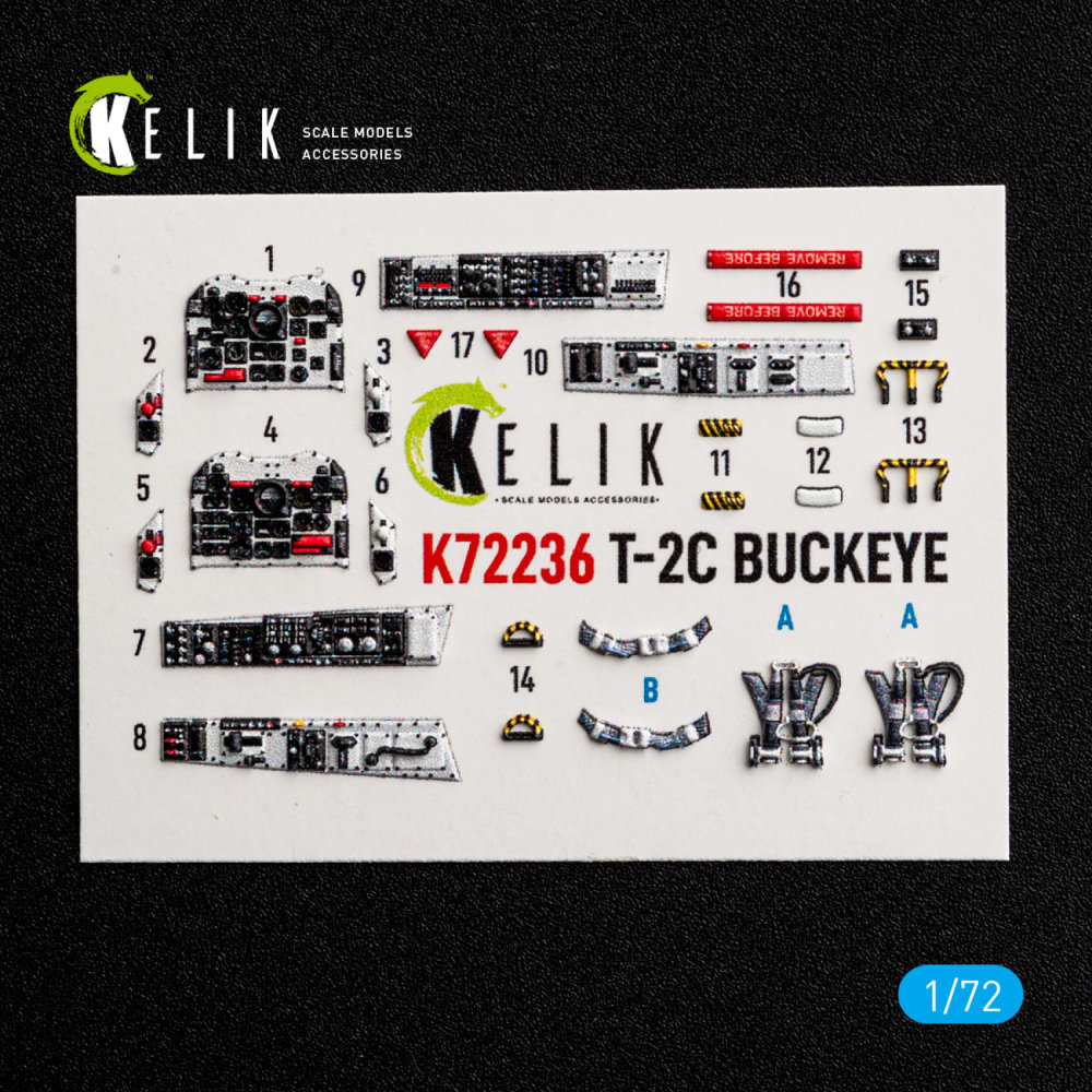 1/72 T-2C BUCKEYE - interior 3D (WOLFPACK)