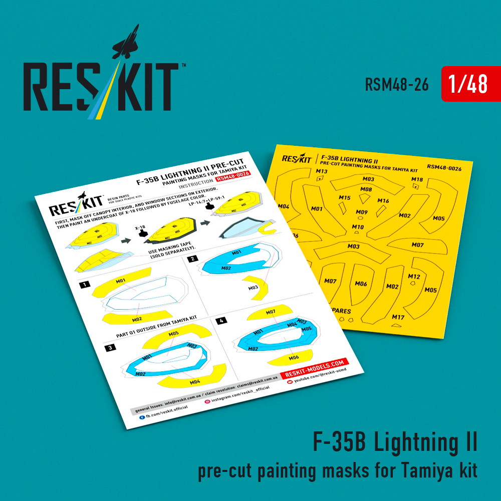 1/48 F-35B Lightning II painting masks (TAM)