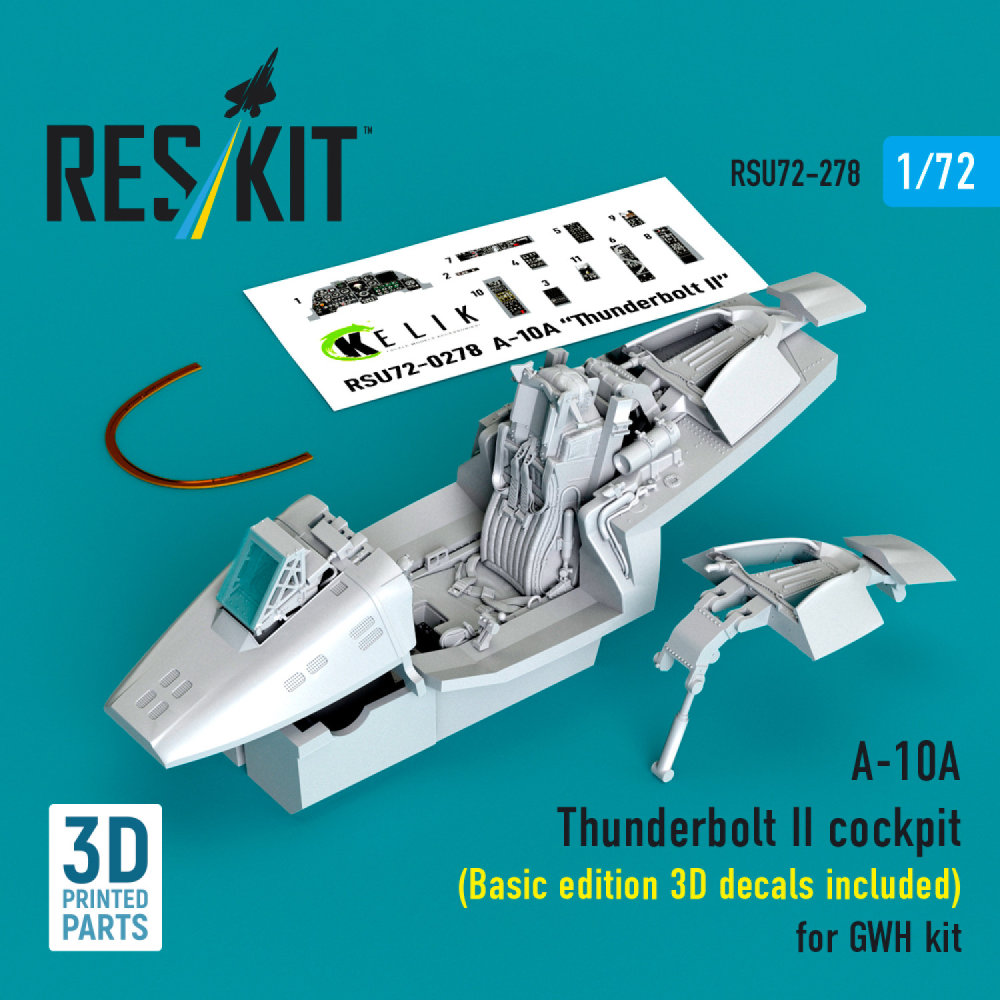 1/72 A-10A Thunderbolt II cockpit Basic edit.(GWH)
