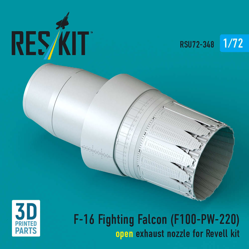1/72 F-16 (F100-PW-220) open exh.nozzle (REV)