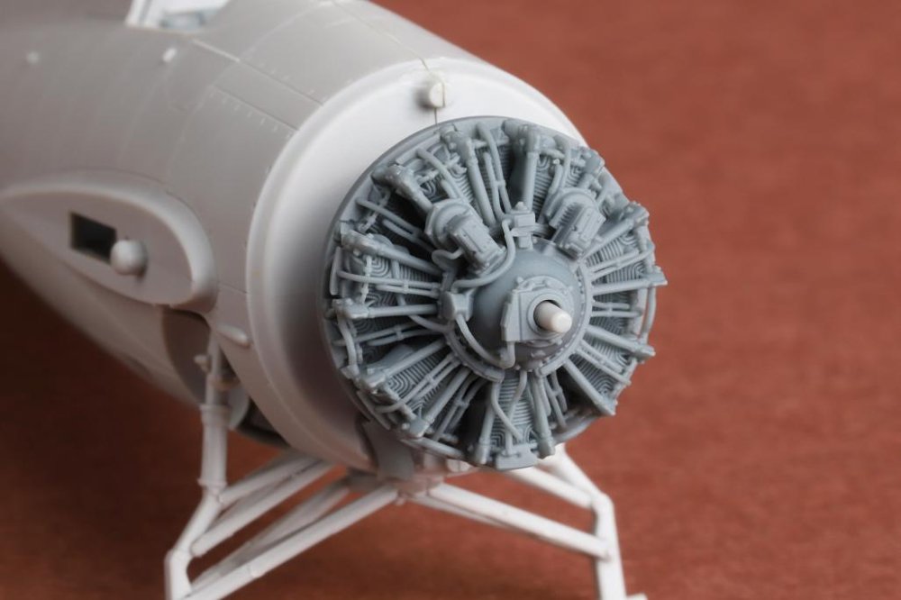 1/72 F4F-3 Wildcat Engine & exhaust set (ARMA H.)
