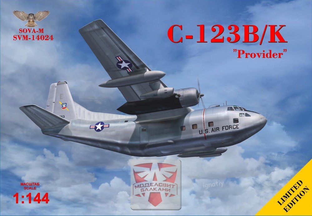 1/144 C-123 B/K 'Provider' military transporter
